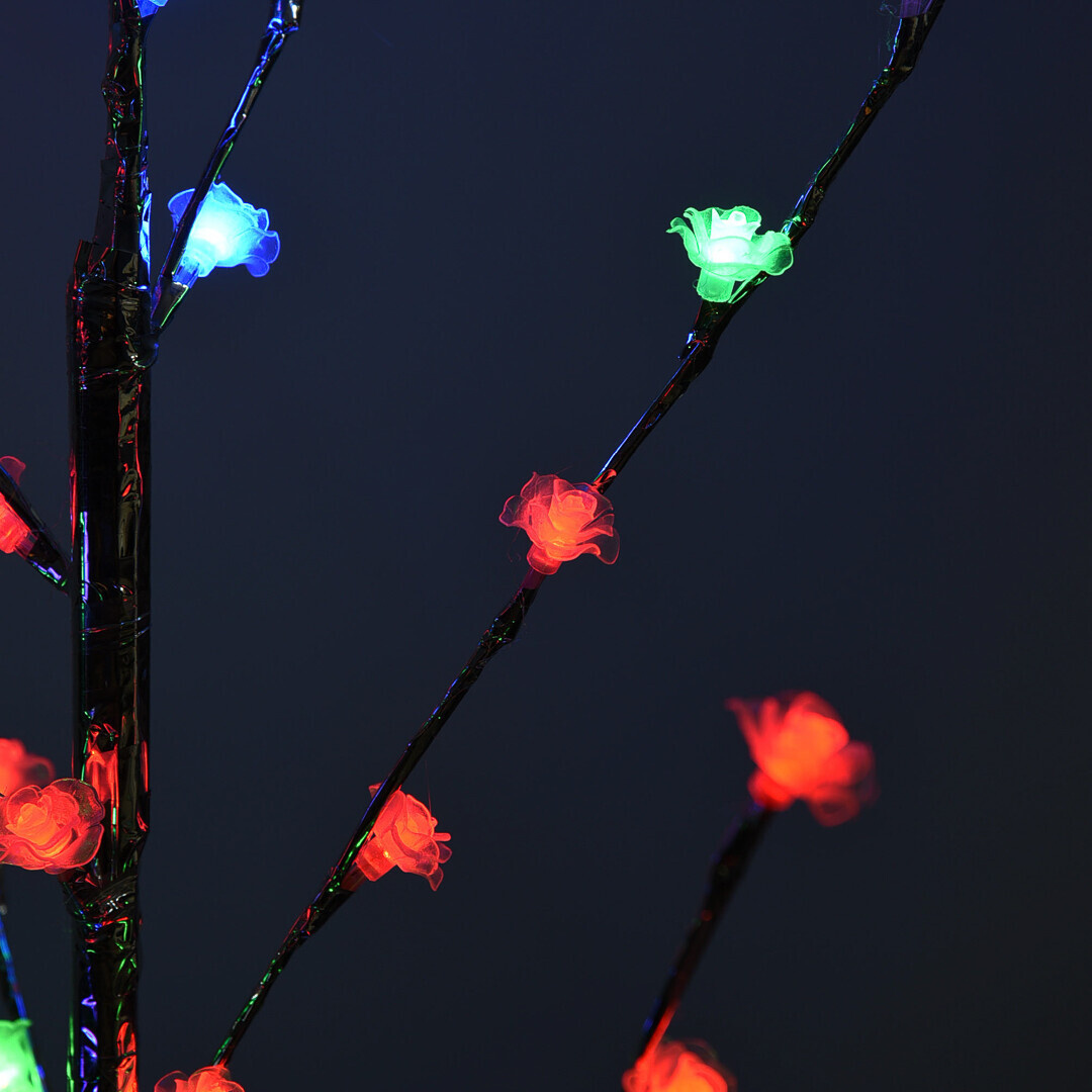 Светодиодное декоративное дерево 72 LED «Розы» RGB, 1,5 м